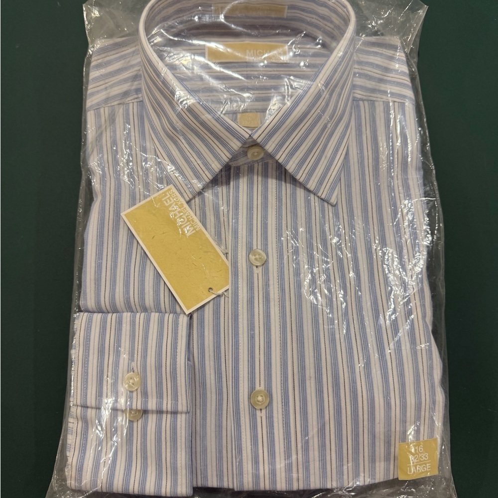 Michael Kors Men's Multi-Striped Dress Shirt